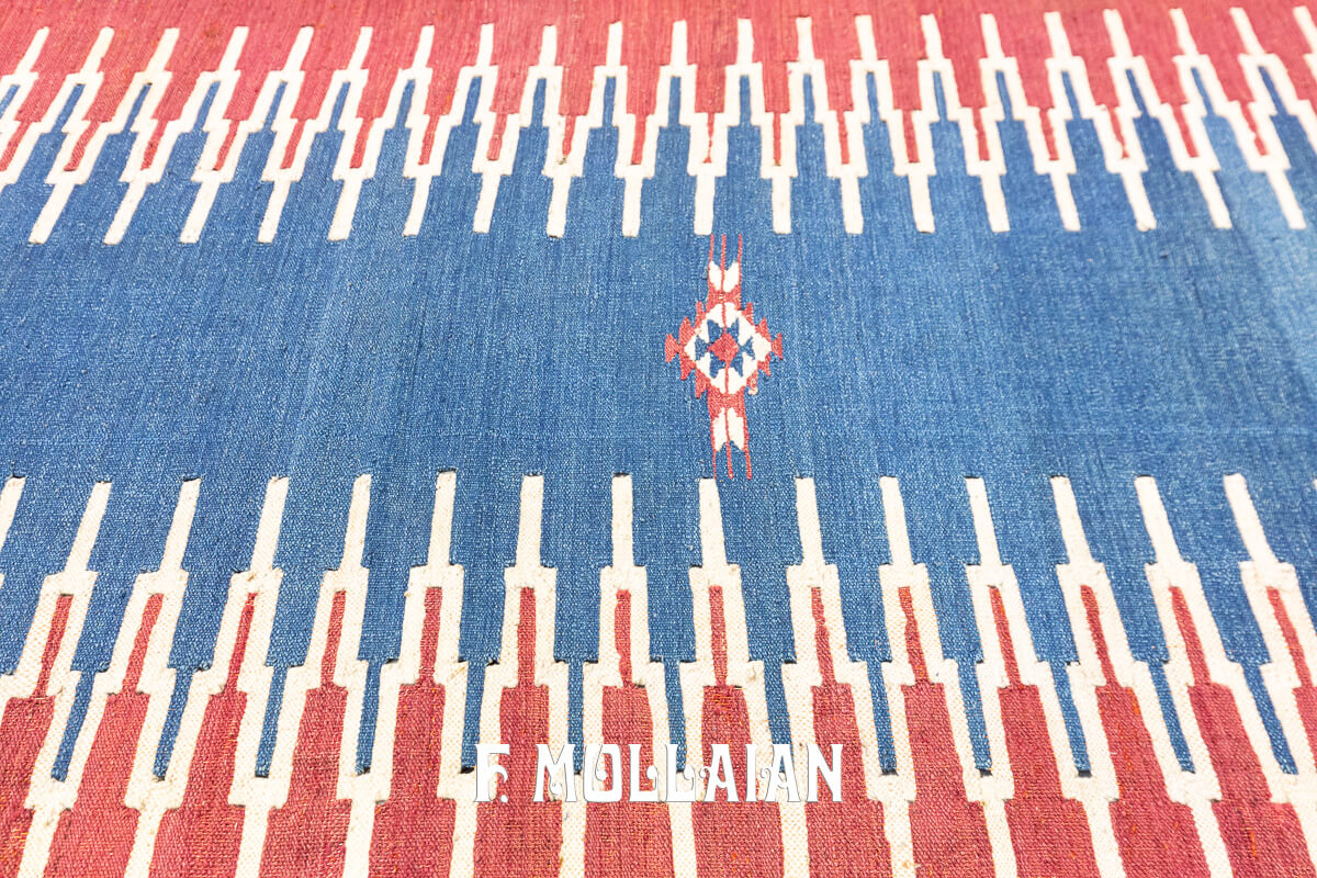 Kilim Rug Soft Blue n°:324554